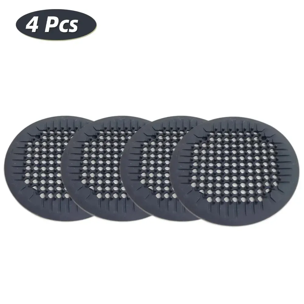 Attrape-cheveux de douche en silicone avec ventouse, couvercle de vidange pour baignoire et évier (lot de 1, 2 ou 4) 8