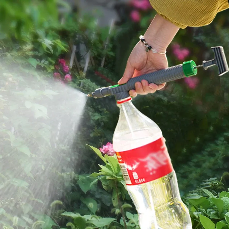 Pulvérisateur de jardinage à haute pression, bouteille à pression manuelle compacte avec tête de pulvérisation réglable 2