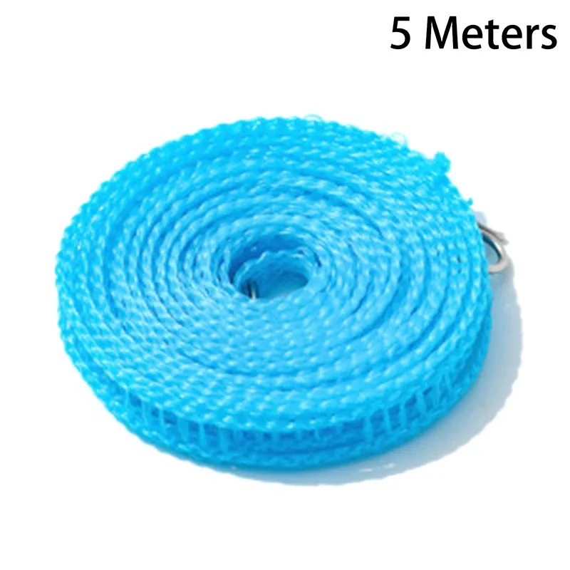 Corde à linge portable coupe-vent de type clôture, 5/10 m, pour l'extérieur, l'intérieur, la maison, les voyages, séchoir à linge 11