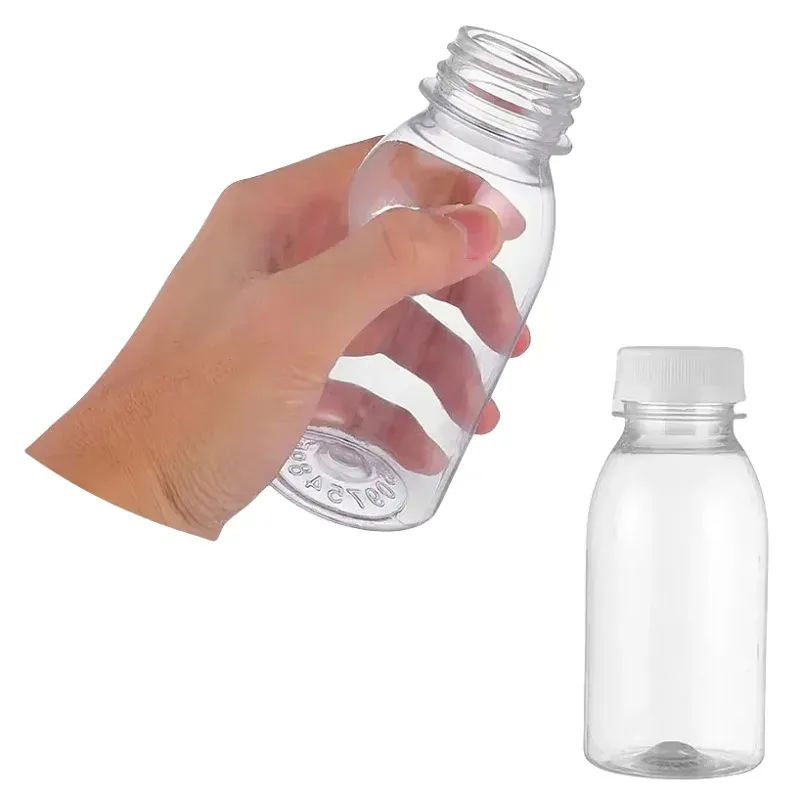 Bouteilles transparentes en situation