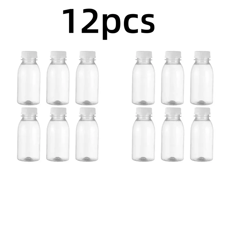 6 petites bouteilles en plastique de 100 ml, étanches et portables, pour lait et jus 8