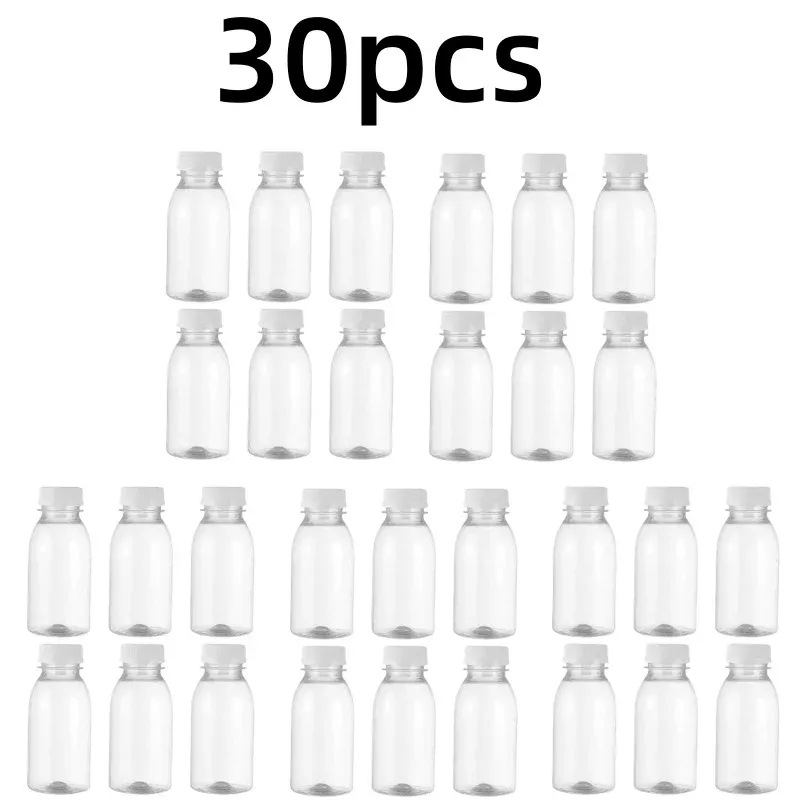 6 petites bouteilles en plastique de 100 ml, étanches et portables, pour lait et jus 10