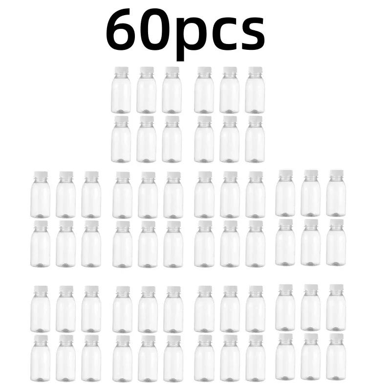 6 petites bouteilles en plastique de 100 ml, étanches et portables, pour lait et jus 12