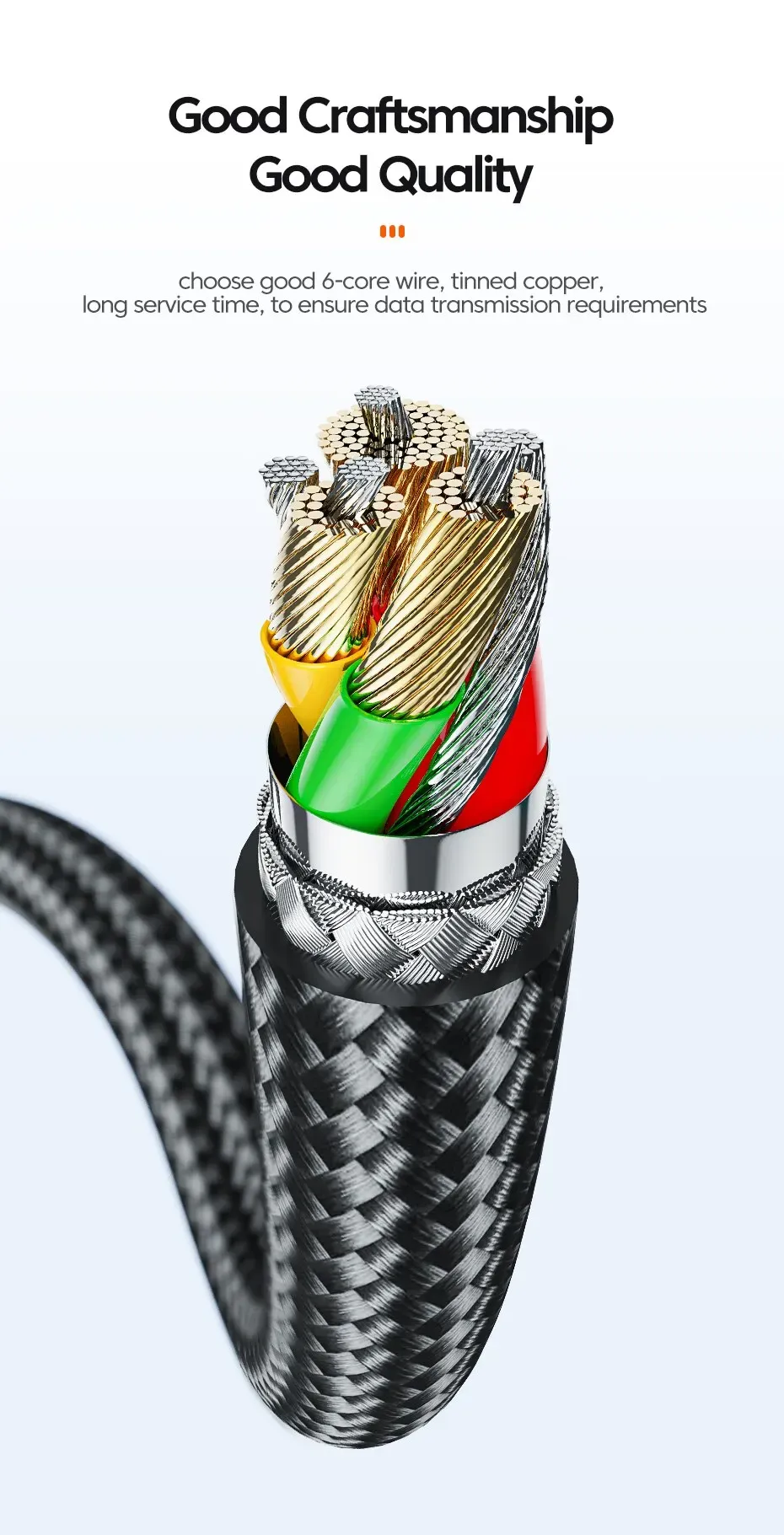 Câble USB-C Essager, lifestyle