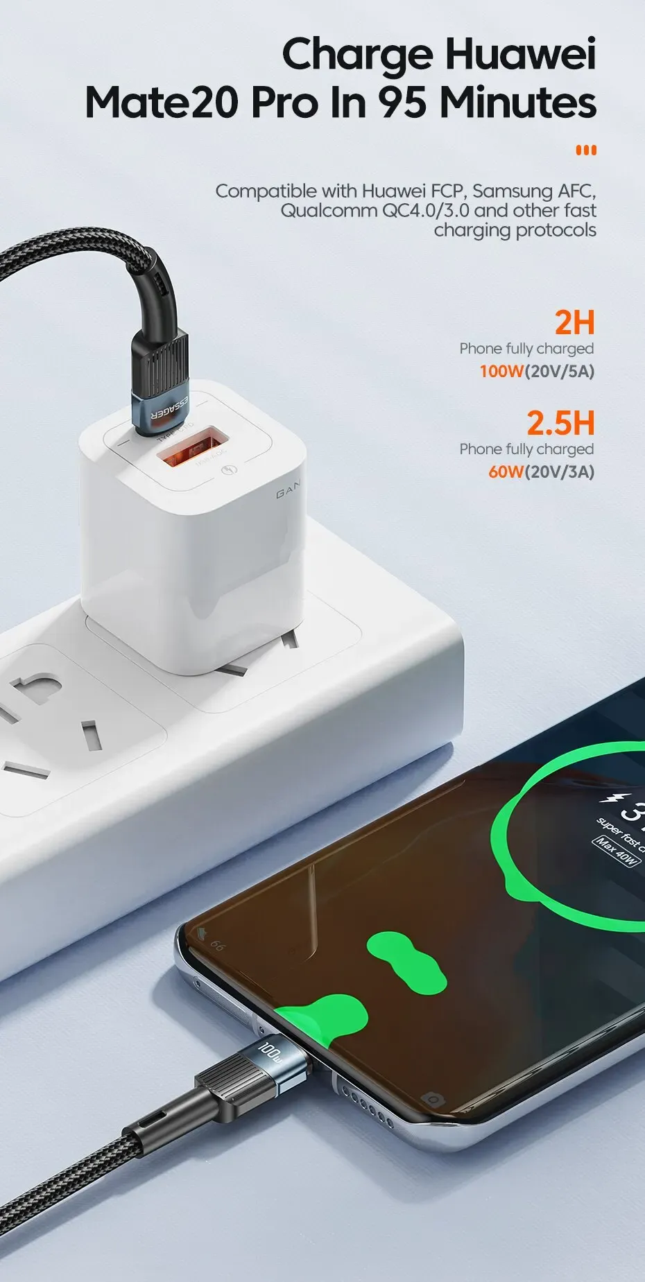 Câble USB-C Essager, qualité de fabrication
