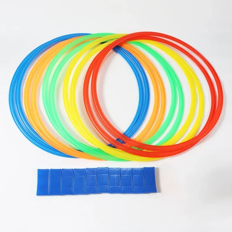 Détail des anneaux de jeu colorés
