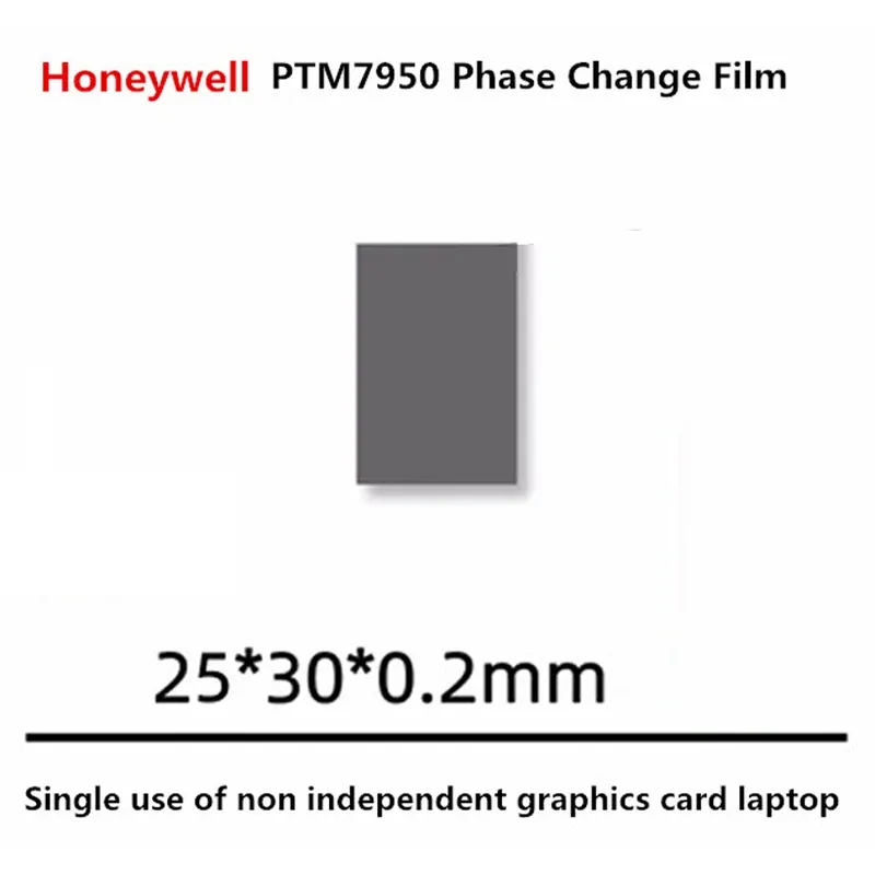 Pâte thermique à changement de phase Honeywell PTM7950 pour processeur et carte graphique, compatible ordinateur portable et refroidissement liquide, conductivité thermique 8,5 W/m·K 9