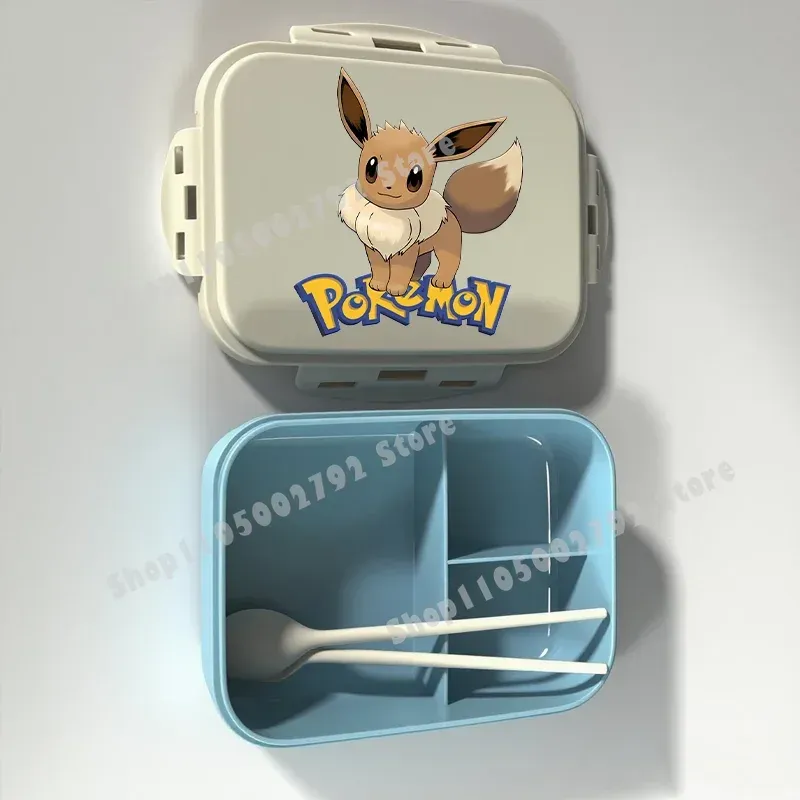 Boîte à lunch Bento Pokémon, motif Pikachu, récipient alimentaire imprimé, boîte de conservation alimentaire pour enfants, cadeau pour enfants 7