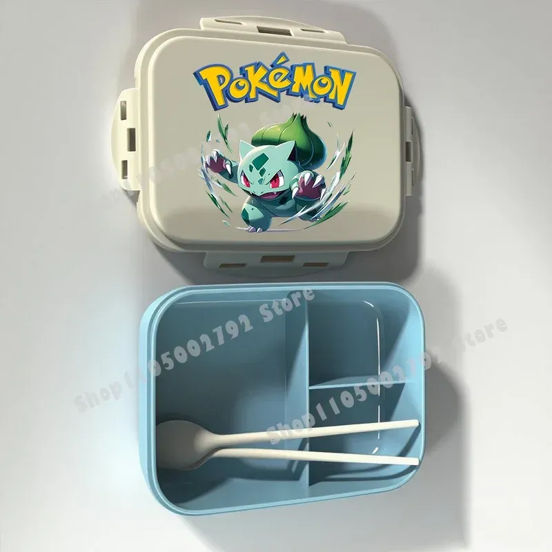 Boîte à lunch Bento Pokémon, motif Pikachu, récipient alimentaire imprimé, boîte de conservation alimentaire pour enfants, cadeau pour enfants 9
