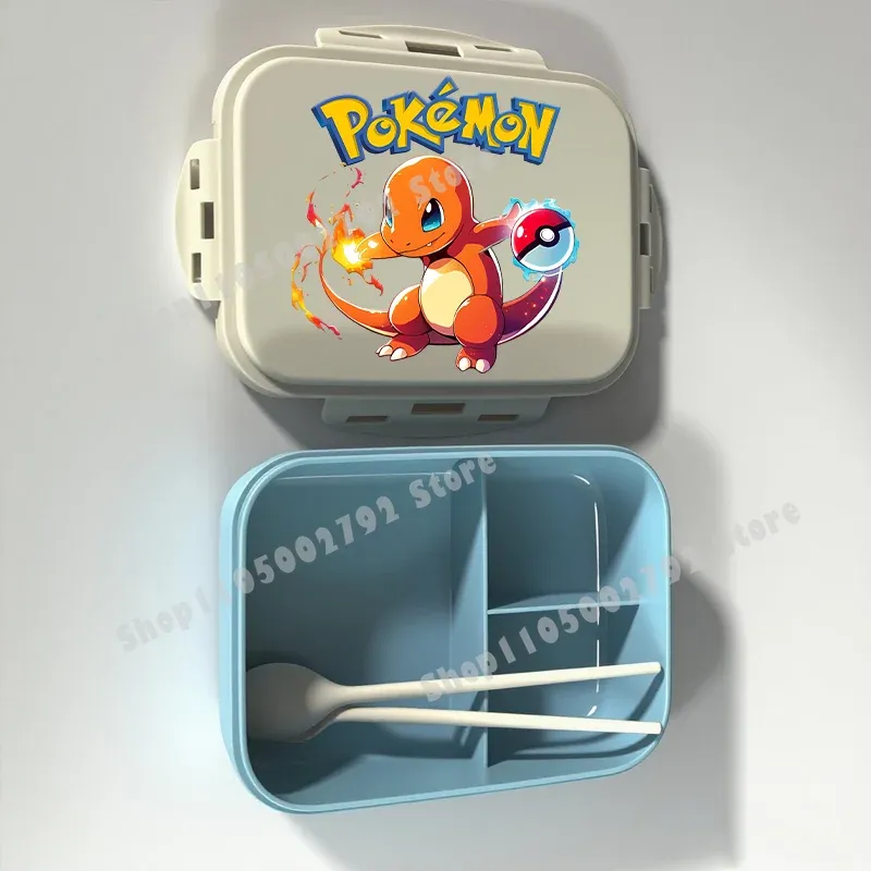 Boîte à lunch Bento Pokémon, motif Pikachu, récipient alimentaire imprimé, boîte de conservation alimentaire pour enfants, cadeau pour enfants 18