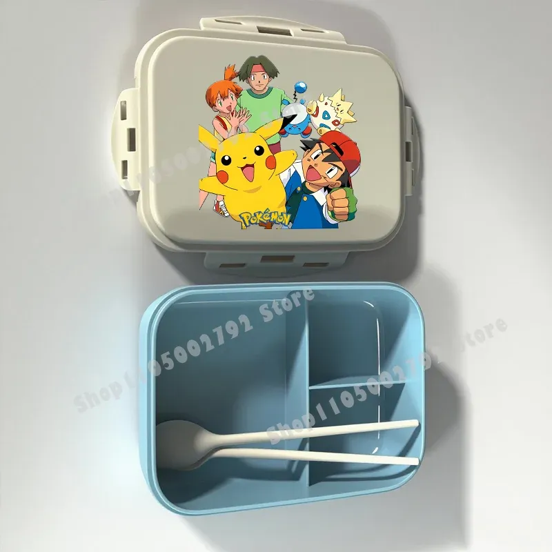 Boîte à lunch Bento Pokémon, motif Pikachu, récipient alimentaire imprimé, boîte de conservation alimentaire pour enfants, cadeau pour enfants 20