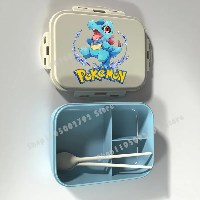 Boîte à lunch Bento Pokémon, motif Pikachu, récipient alimentaire imprimé, boîte de conservation alimentaire pour enfants, cadeau pour enfants 19