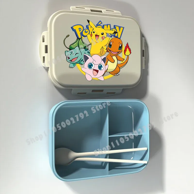Boîte à lunch Bento Pokémon, motif Pikachu, récipient alimentaire imprimé, boîte de conservation alimentaire pour enfants, cadeau pour enfants 21