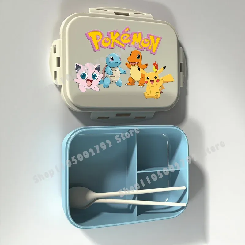 Boîte à lunch Bento Pokémon, motif Pikachu, récipient alimentaire imprimé, boîte de conservation alimentaire pour enfants, cadeau pour enfants 23