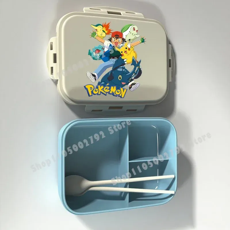 Boîte à lunch Bento Pokémon, motif Pikachu, récipient alimentaire imprimé, boîte de conservation alimentaire pour enfants, cadeau pour enfants 26