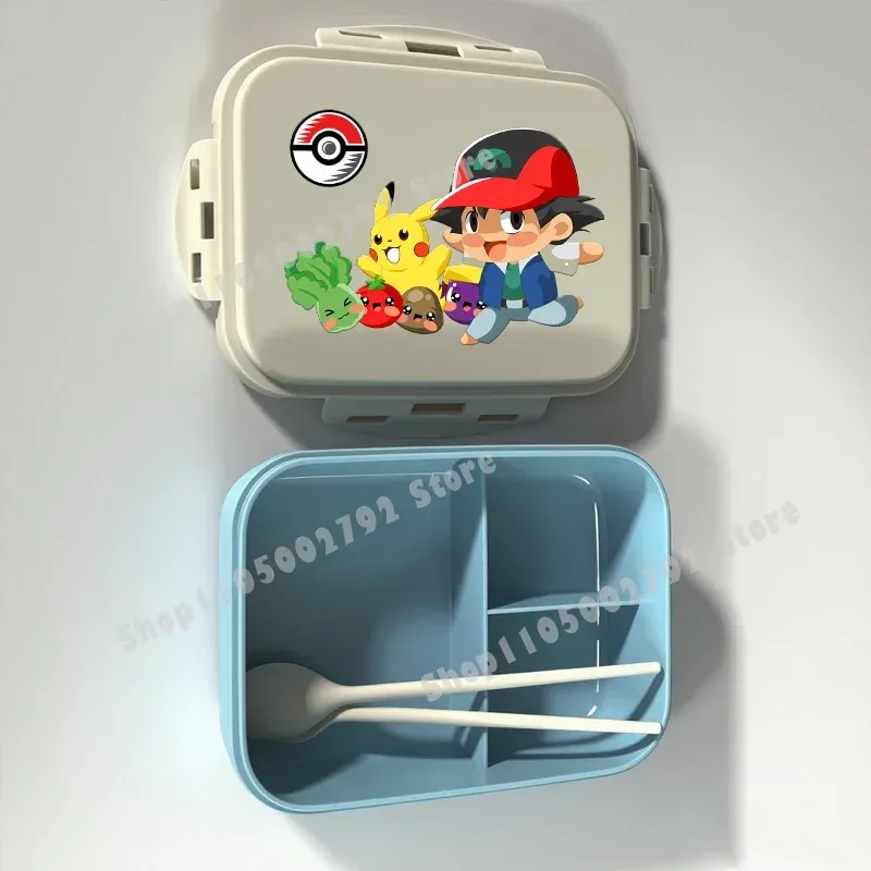 Boîte à lunch Bento Pokémon, motif Pikachu, récipient alimentaire imprimé, boîte de conservation alimentaire pour enfants, cadeau pour enfants 32