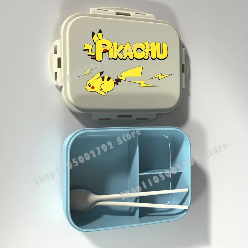 Boîte à lunch Bento Pokémon, motif Pikachu, récipient alimentaire imprimé, boîte de conservation alimentaire pour enfants, cadeau pour enfants 34