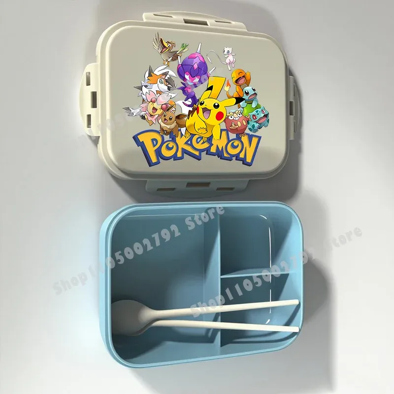 Boîte à lunch Bento Pokémon, motif Pikachu, récipient alimentaire imprimé, boîte de conservation alimentaire pour enfants, cadeau pour enfants 38