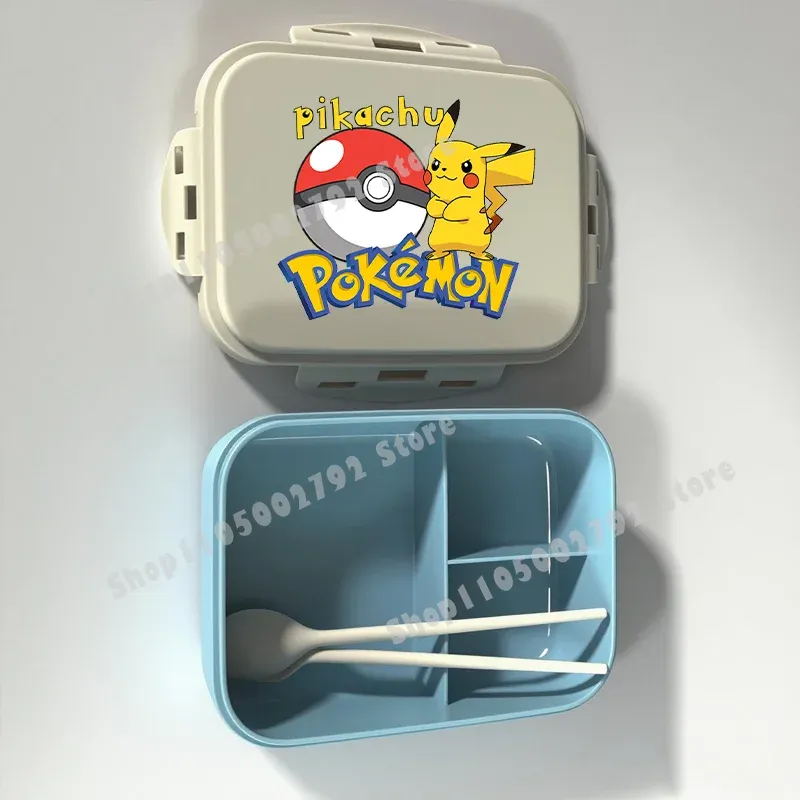 Boîte à lunch Bento Pokémon, motif Pikachu, récipient alimentaire imprimé, boîte de conservation alimentaire pour enfants, cadeau pour enfants 37