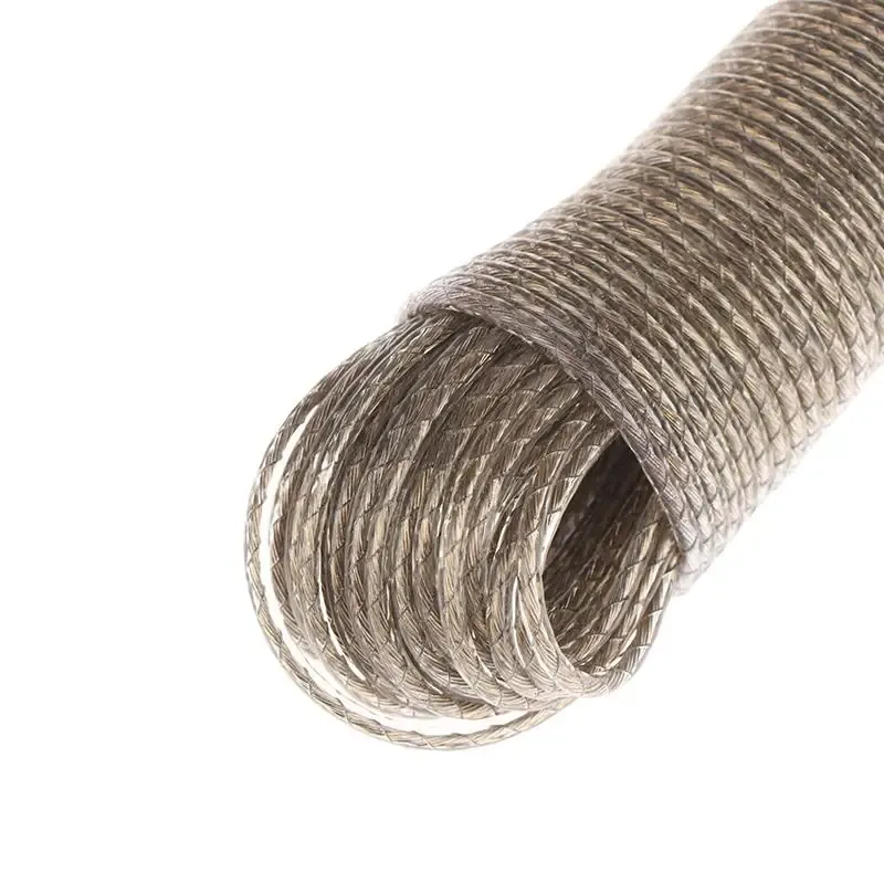 Corde à linge portable en acier revêtue de PVC, 10 à 50 m, pour extérieur et voyage 5