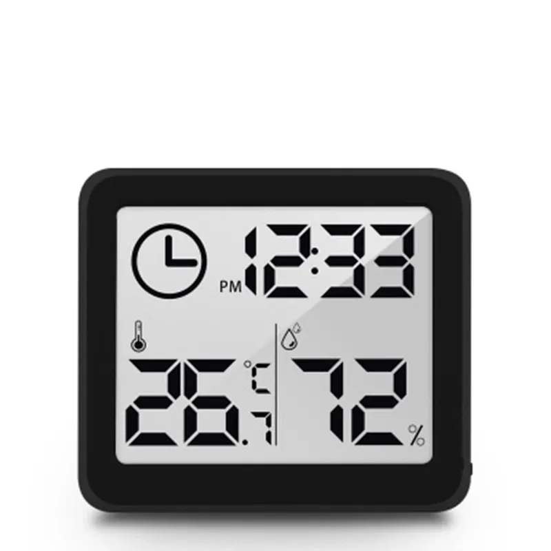 NIDIBOU - Horloge numérique de bureau avec affichage de la température et de l'humidité 8