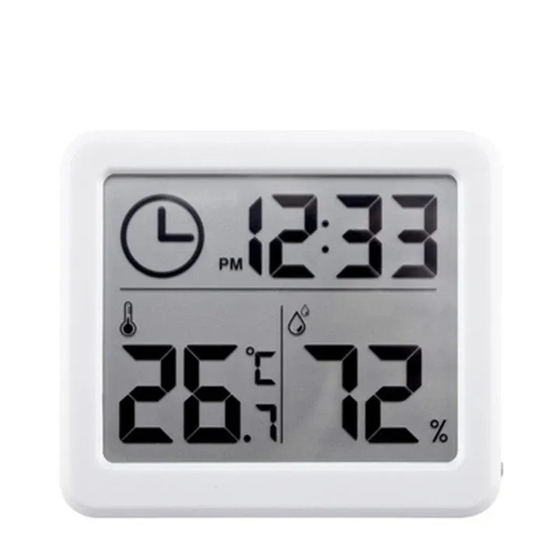 NIDIBOU - Horloge numérique de bureau avec affichage de la température et de l'humidité 7