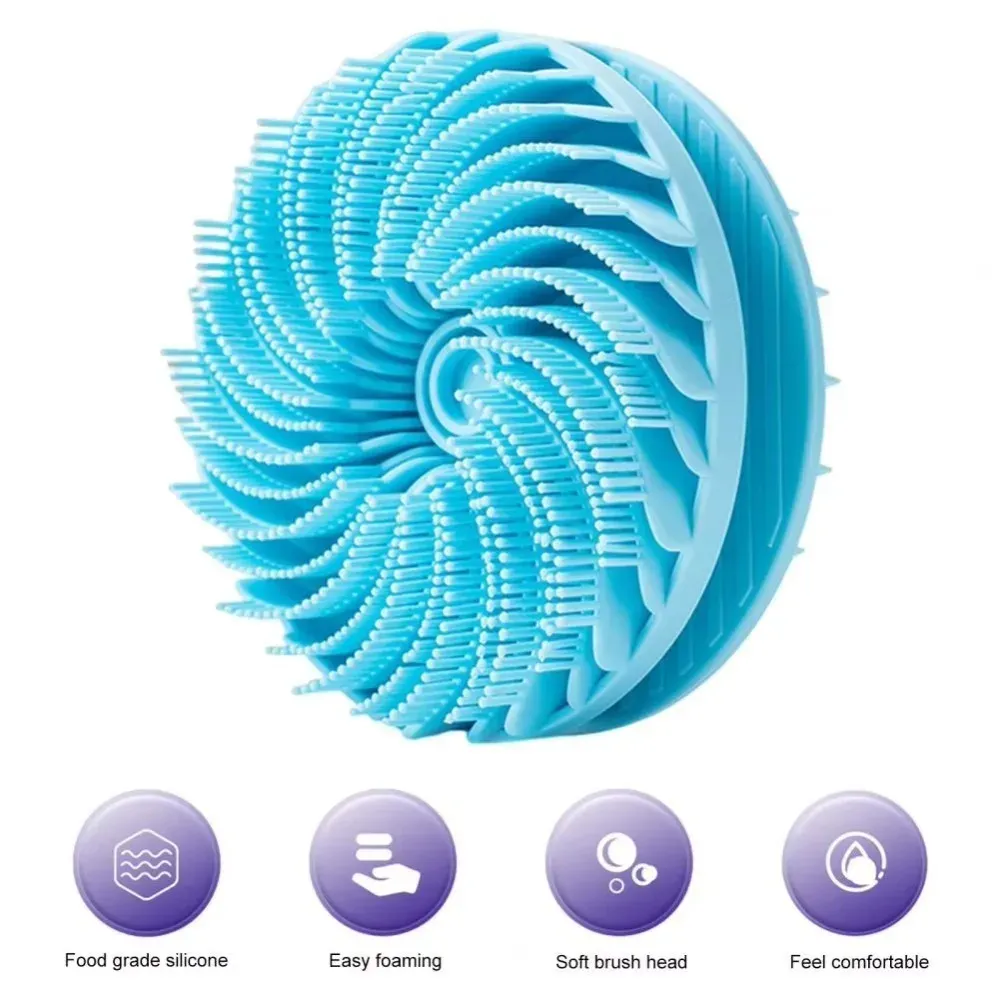 Brosse de douche en silicone, utilisation sous la douche