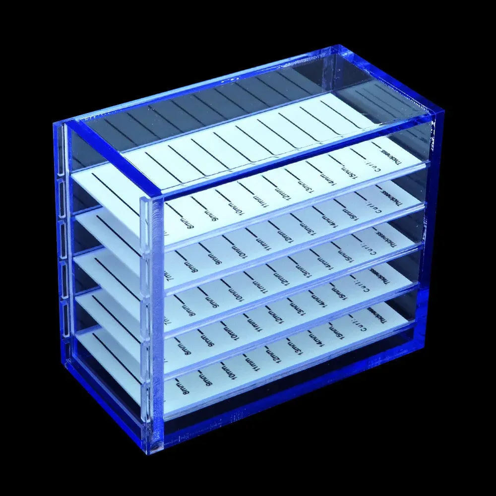Boîte de rangement acrylique 5 niveaux pour extensions de cils et palettes de maquillage 7