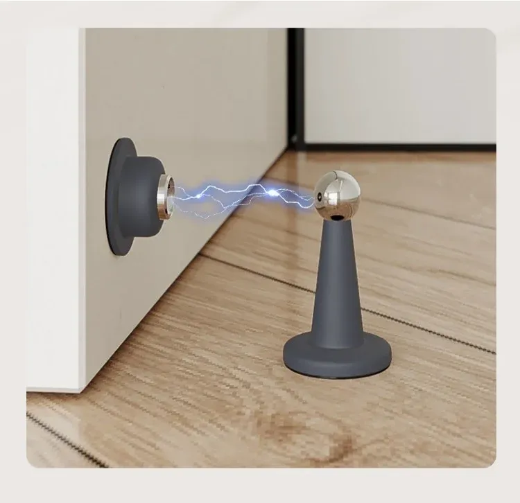 Butée de porte en situation dans un salon