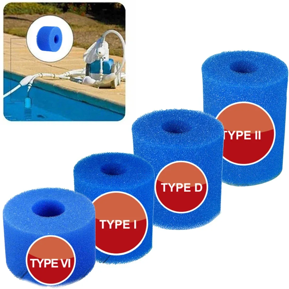 Éponge filtrante lavable en mousse pour piscine Intex, compatible types I, II, VI et D, réutilisable - Image 1
