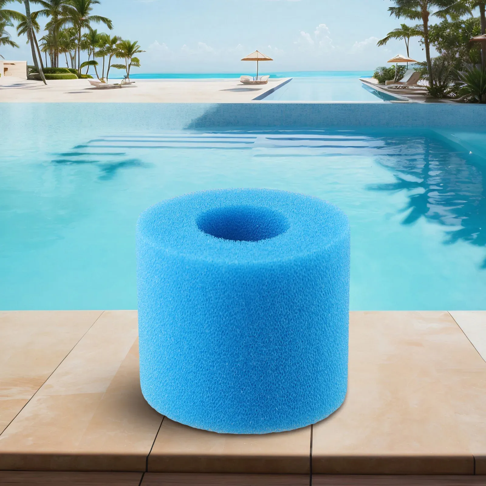 Éponge filtrante lavable en mousse pour piscine Intex, compatible types I, II, VI et D, réutilisable 5