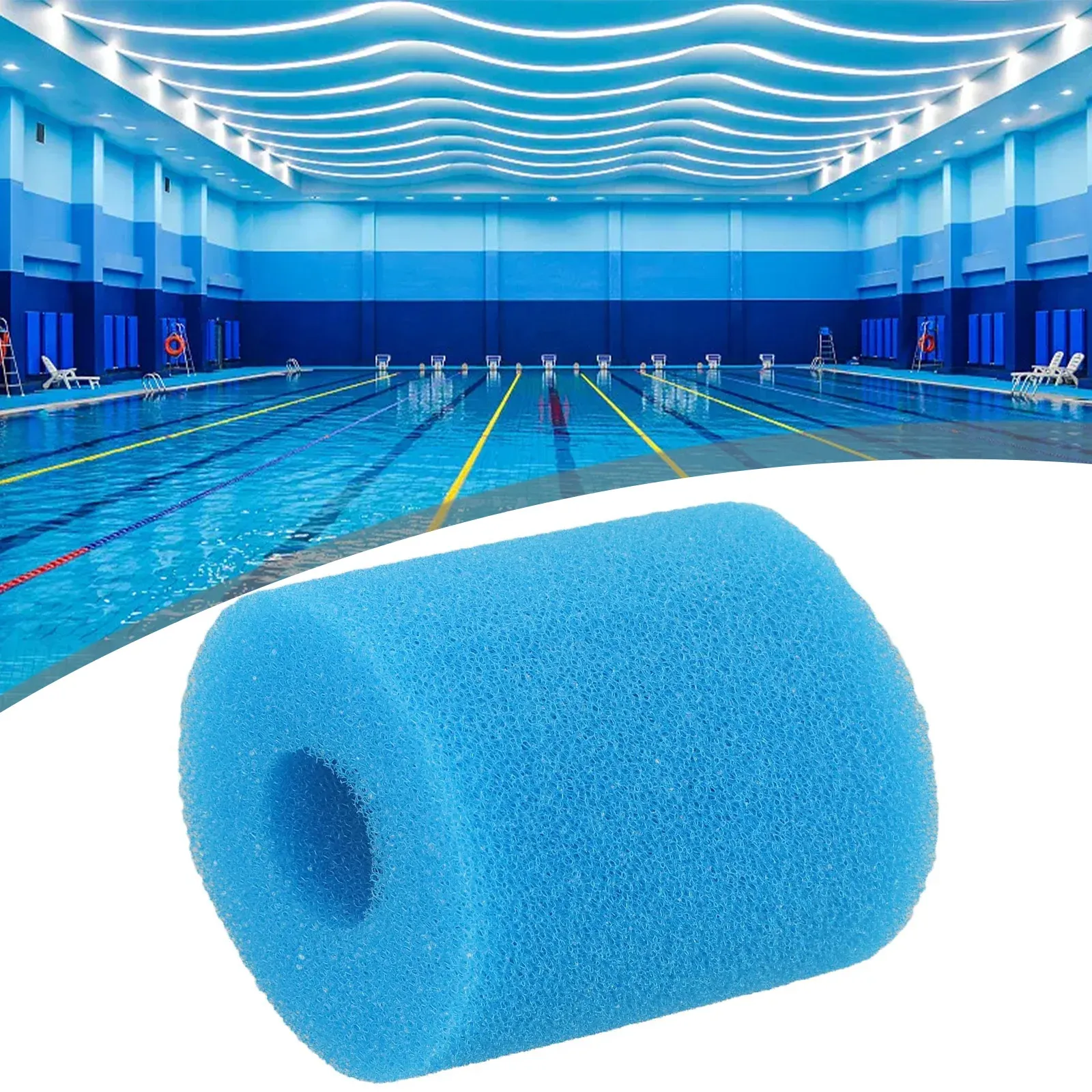 Éponge filtrante réutilisable pour piscine, détail de la texture