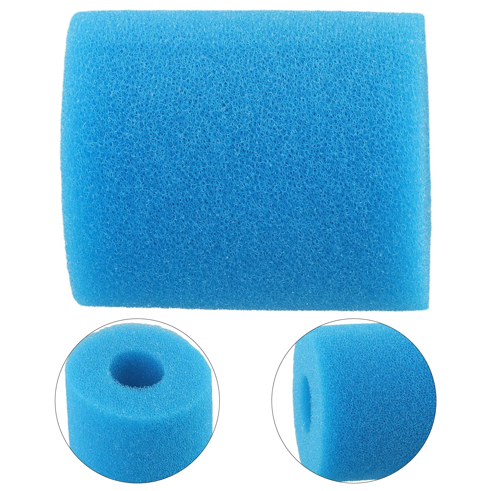 Éponge filtrante en mousse pour piscine, vue d'ensemble