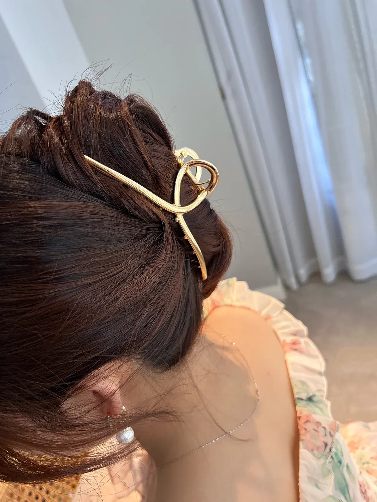 Pince à cheveux vue de près