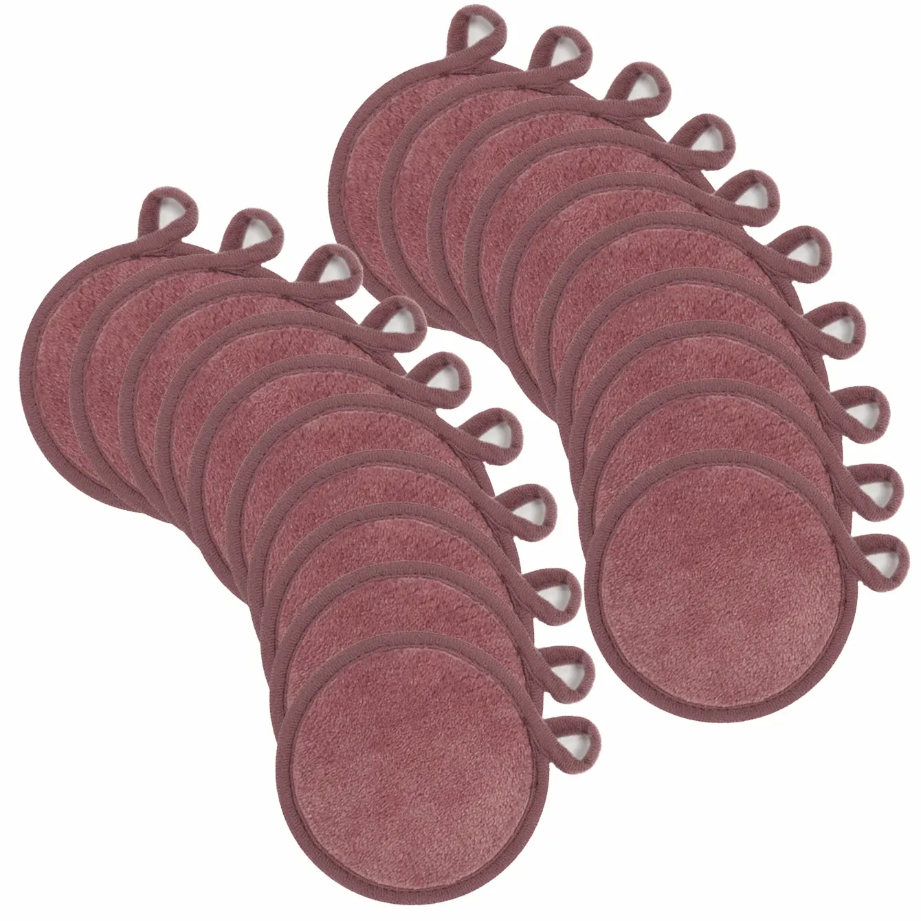 Lingettes démaquillantes en microfibre réutilisables, lot de 5, 10 ou 20 pièces 40