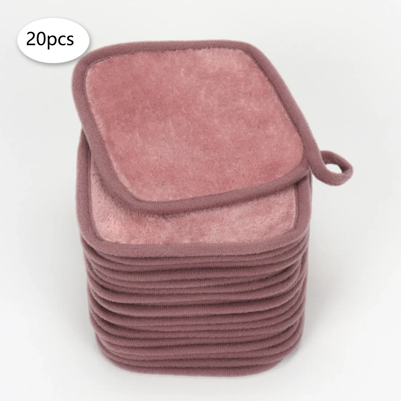 Lingettes démaquillantes en microfibre réutilisables, lot de 5, 10 ou 20 pièces 22