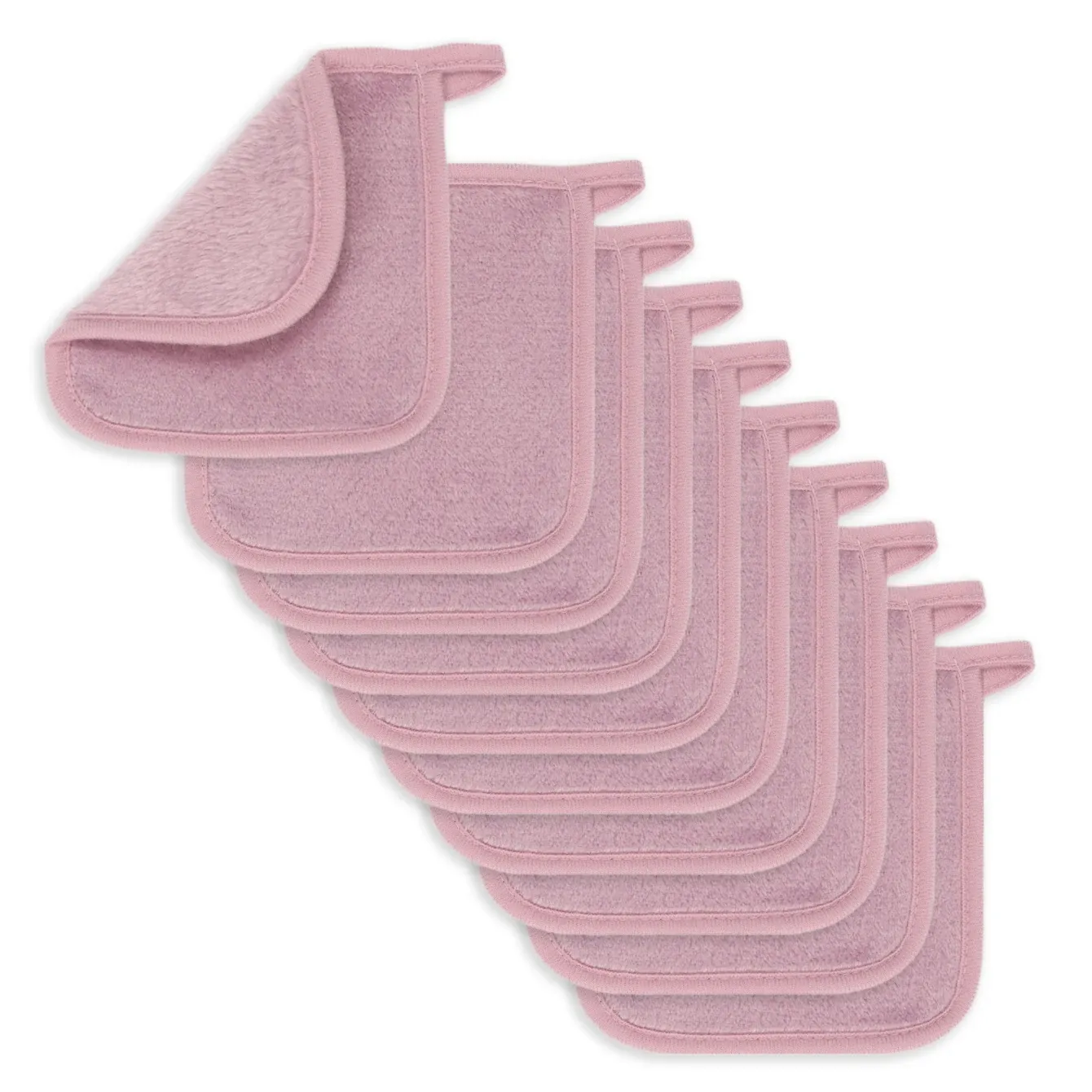 Lingettes démaquillantes en microfibre réutilisables, lot de 5, 10 ou 20 pièces 43