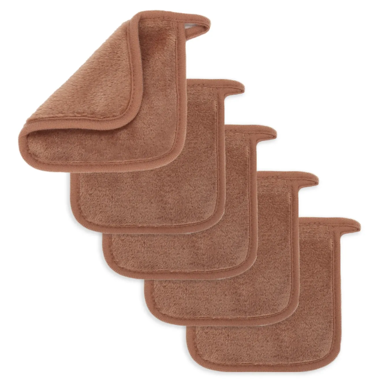 Lingettes démaquillantes en microfibre réutilisables, lot de 5, 10 ou 20 pièces 41