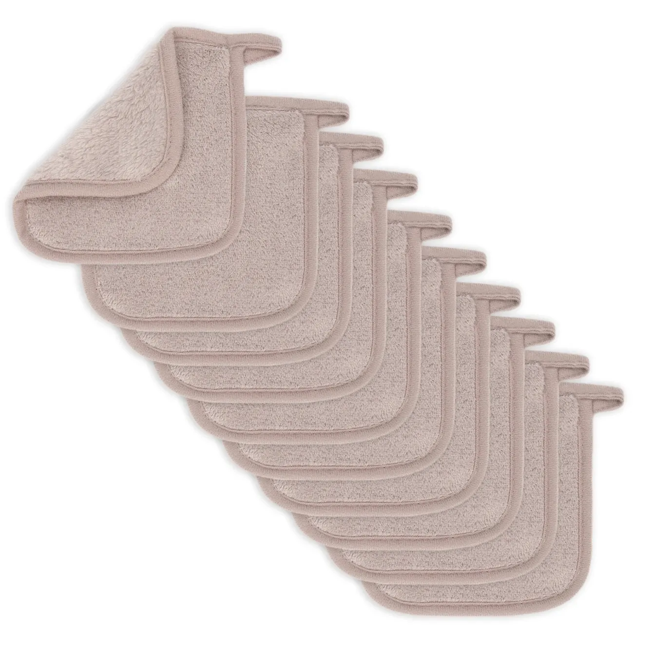 Lingettes démaquillantes en microfibre réutilisables, lot de 5, 10 ou 20 pièces 46