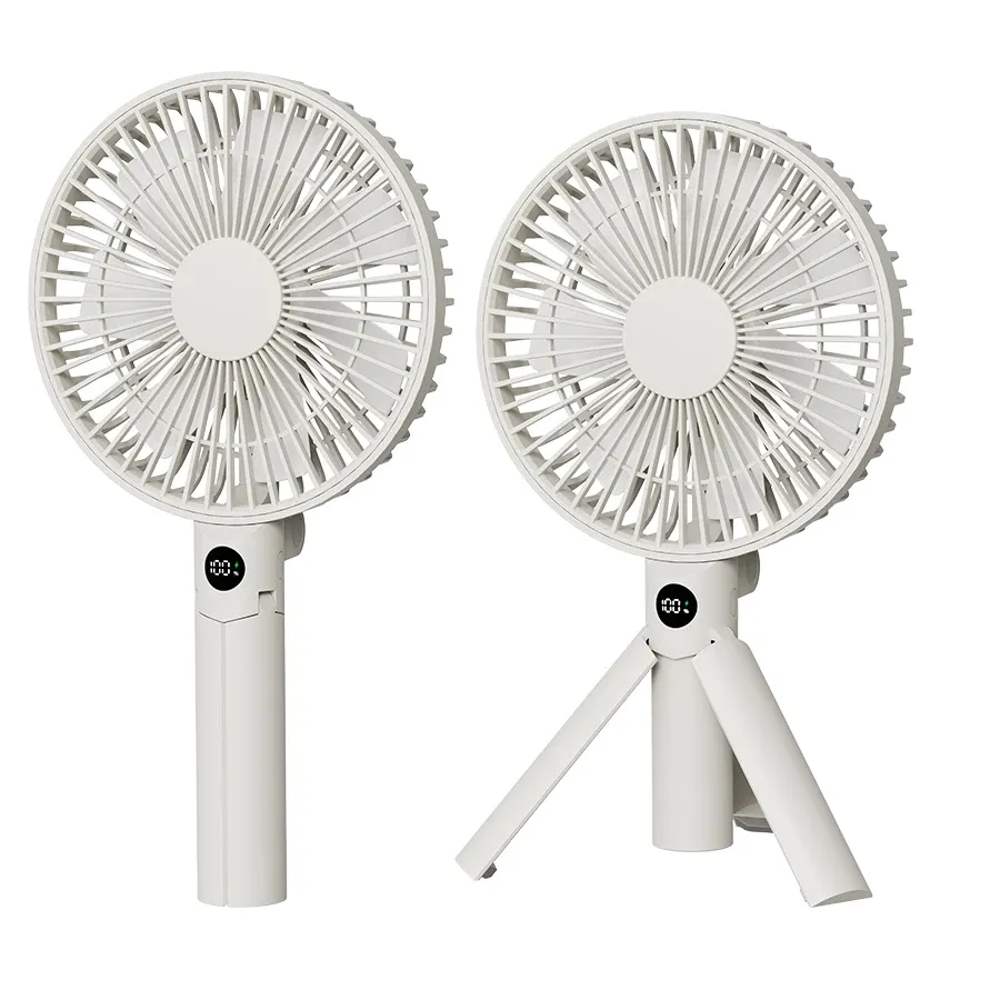 Ventilateur portable pliable rechargeable 3000 mAh, orientable, pour la maison, l'extérieur, les voyages et le camping - Image 1