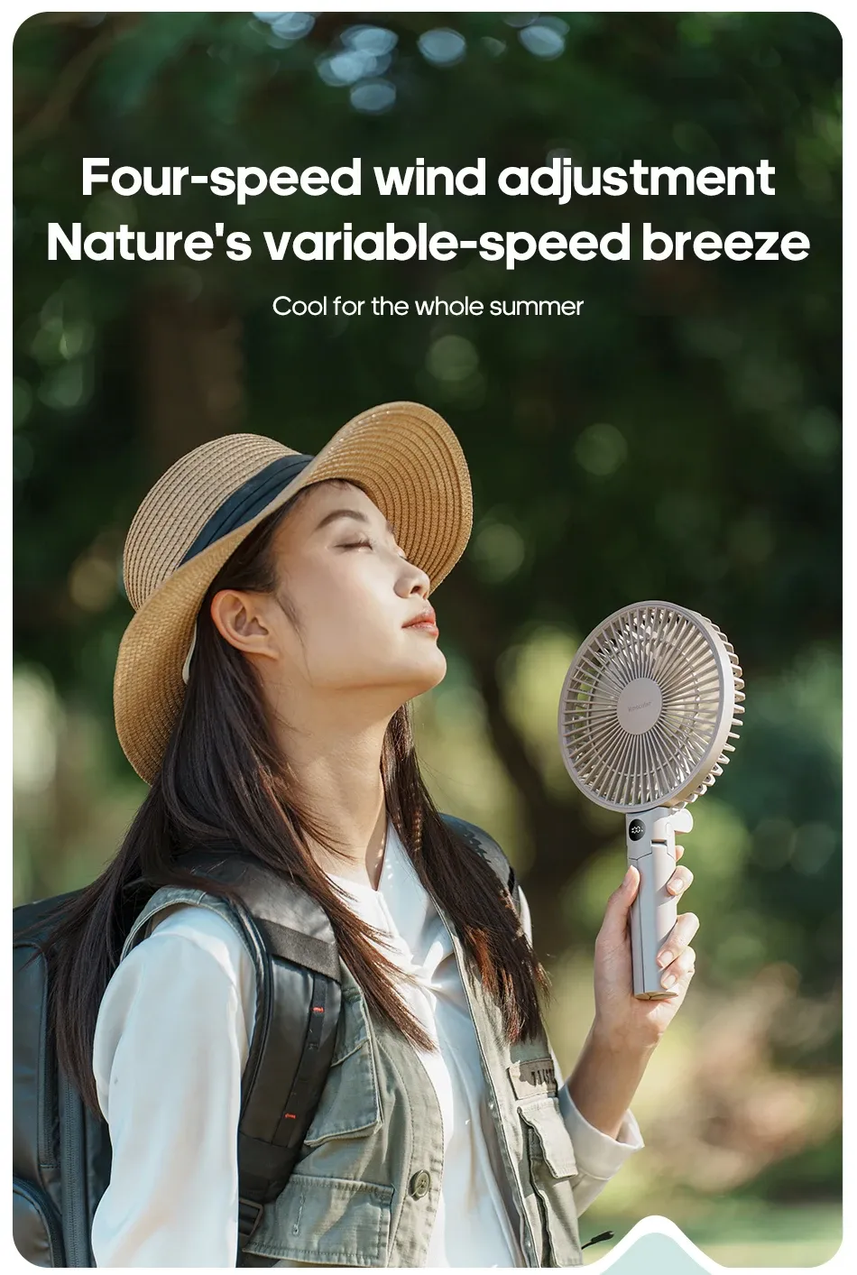 Affichage numérique LED du ventilateur