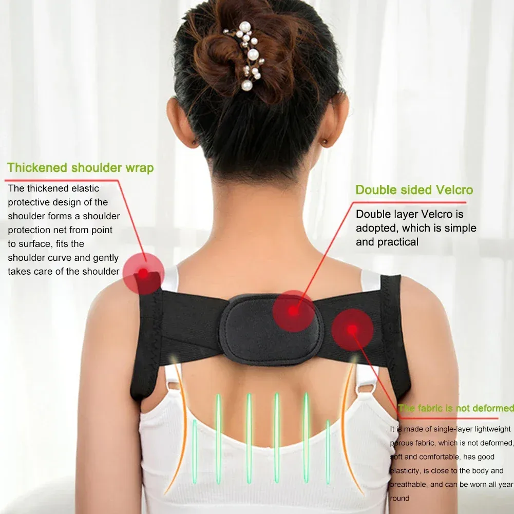 Correcteur de posture réglable, mise en situation