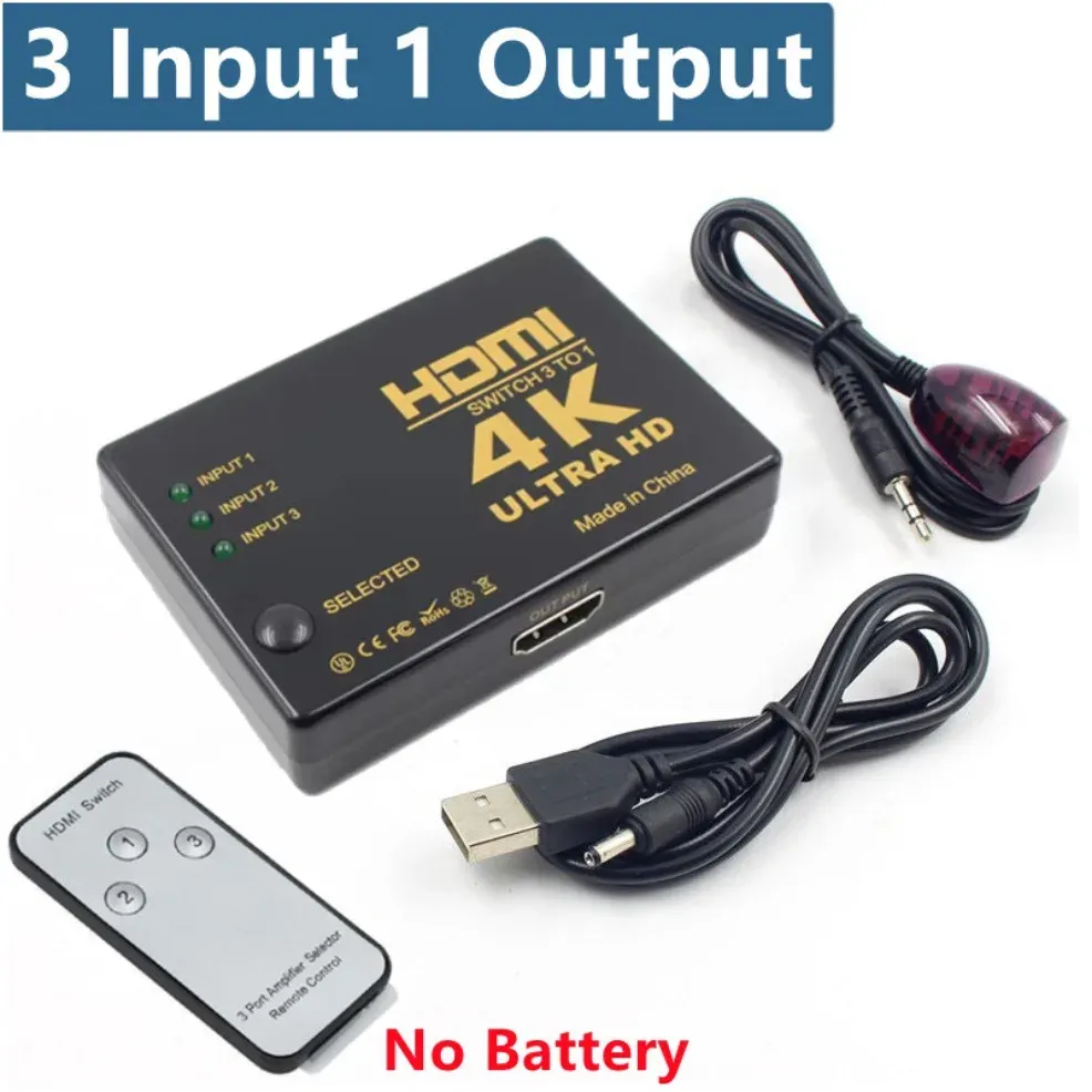 Contenu de la boîte du commutateur HDMI