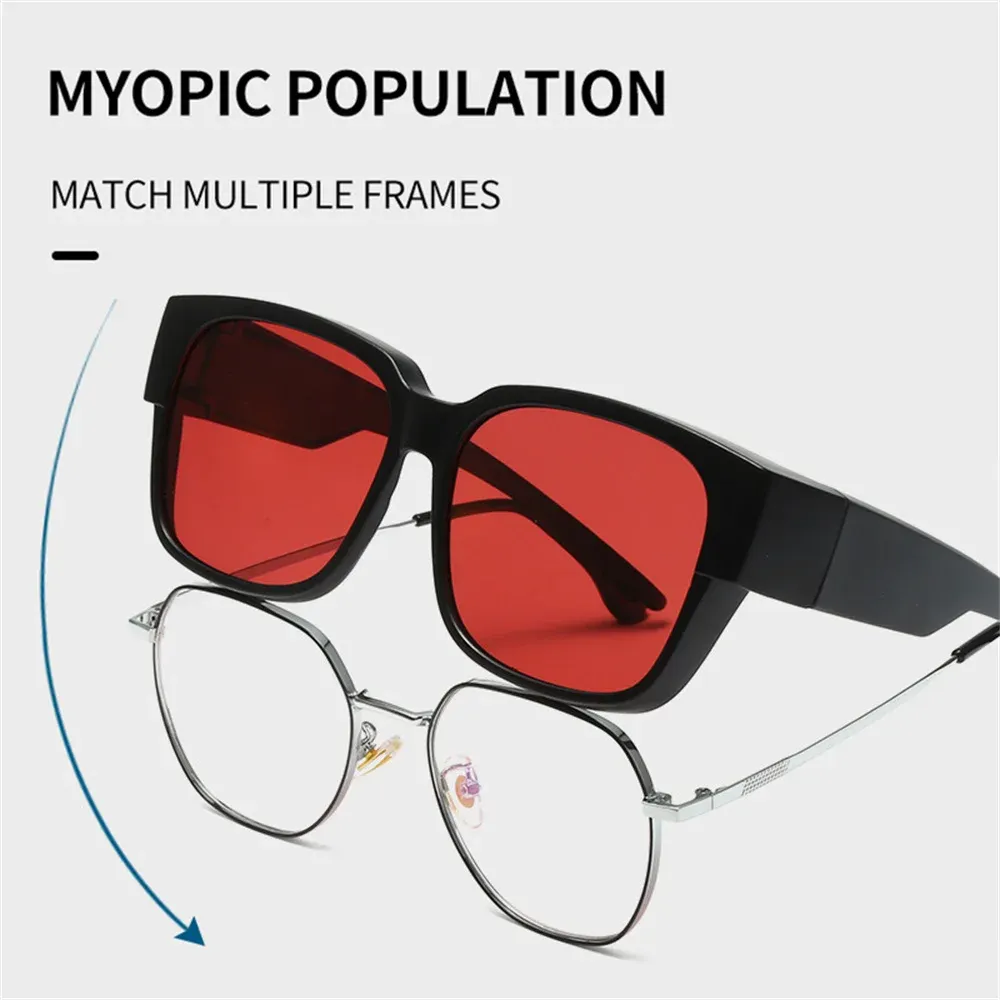 Lunettes de soleil polarisées à monture couvrante, nouvelle collection, pour hommes et femmes, style vintage, idéales pour la conduite 3