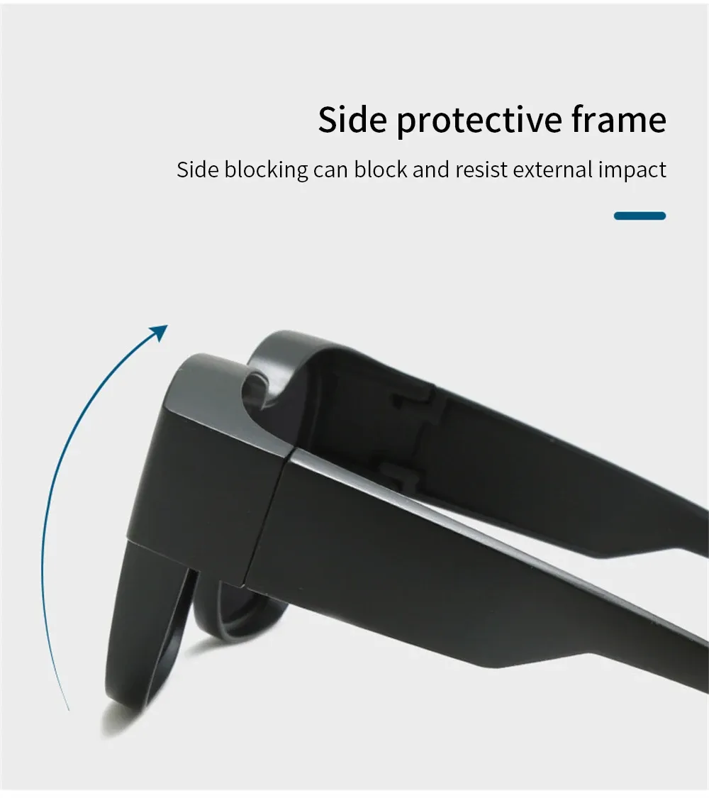Clip-on portable superposé sur des lunettes de vue