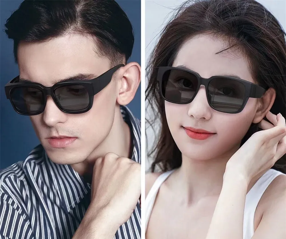 Lunettes de soleil polarisées vintage aux teintes pêche, vue d'ensemble