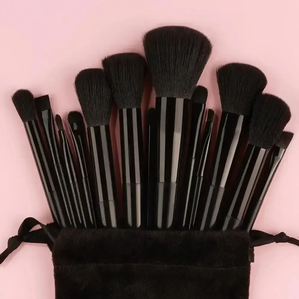 Ensemble de pinceaux de maquillage doux et moelleux, professionnel, pour fond de teint, poudre et fard à paupières, pinceau Kabuki, outil de beauté 17