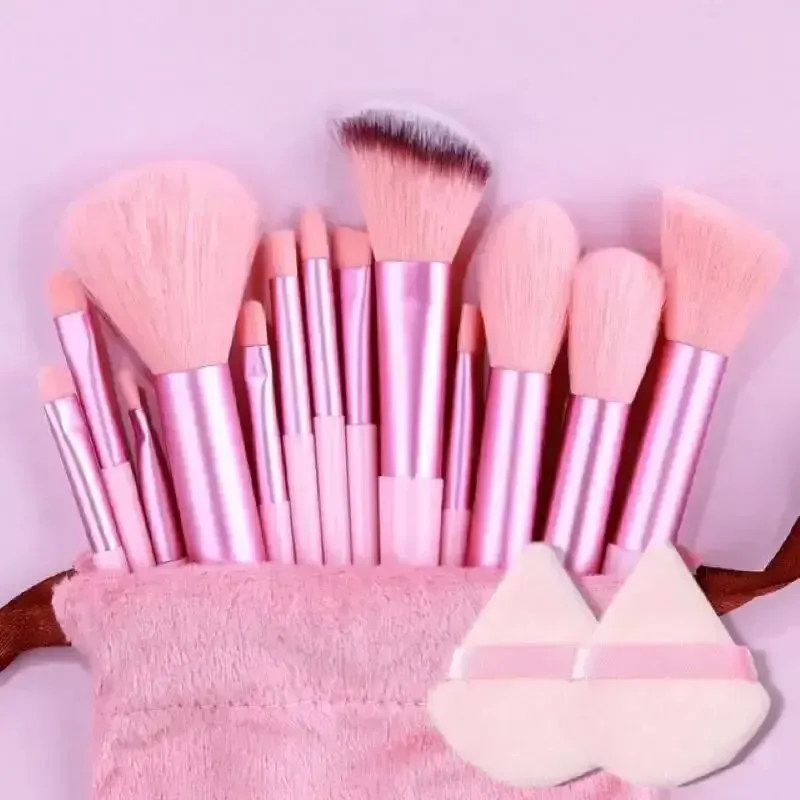 Ensemble de pinceaux de maquillage doux et moelleux, professionnel, pour fond de teint, poudre et fard à paupières, pinceau Kabuki, outil de beauté 12