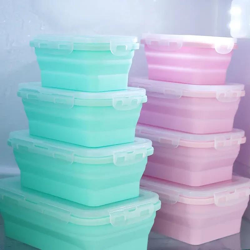 Boîte à déjeuner pliable en silicone, vue 5