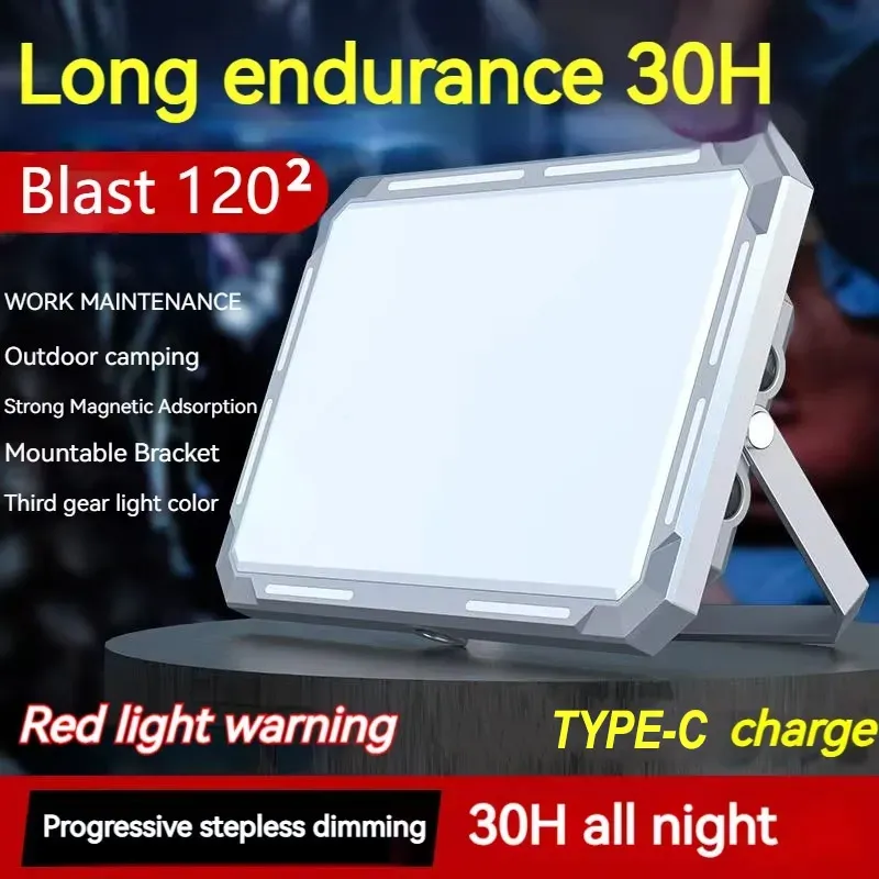 Lampe LED rechargeable pour tente de camping, haute puissance, étanche et portable